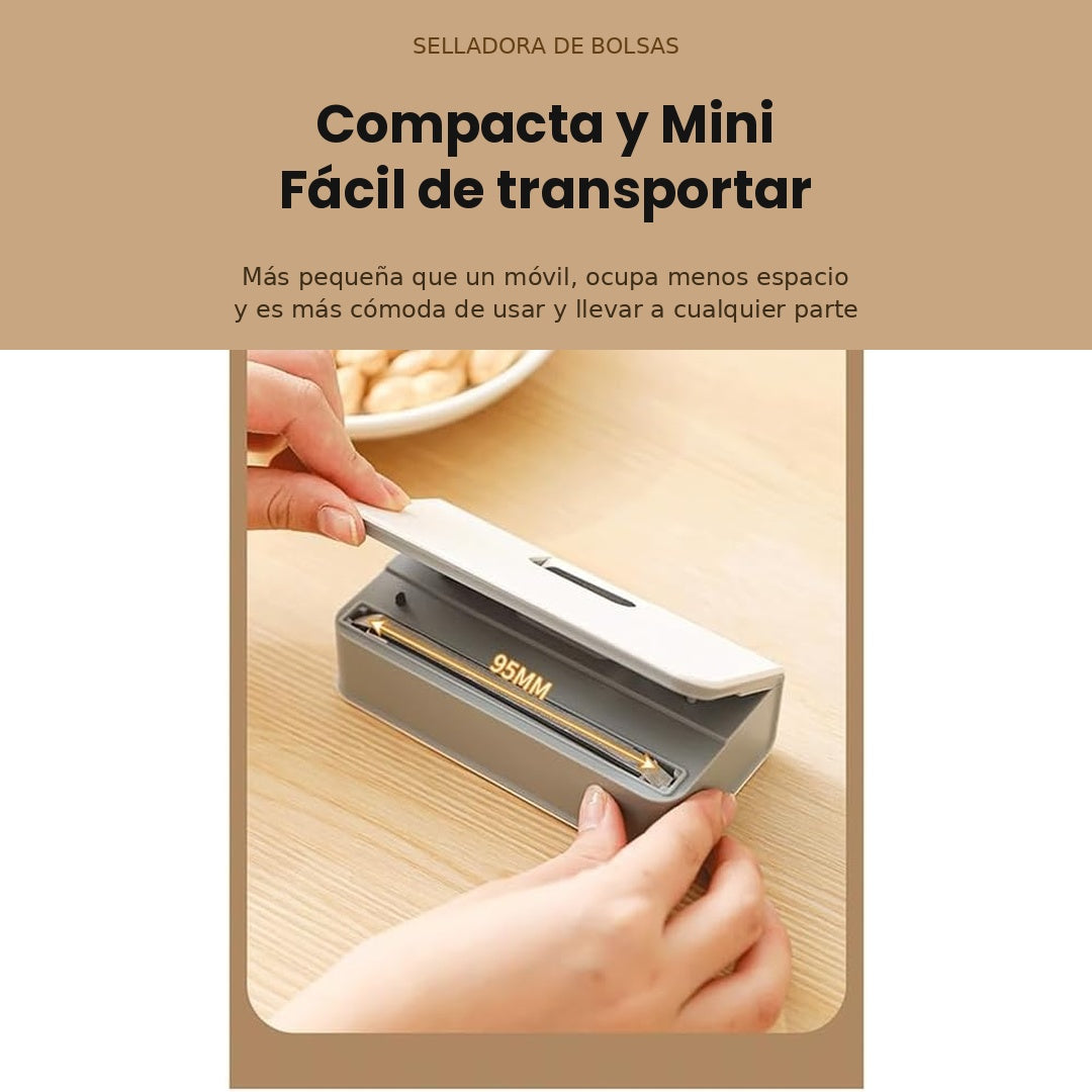 Mini sellador magnético de bolsas