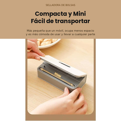 Mini sellador magnético de bolsas
