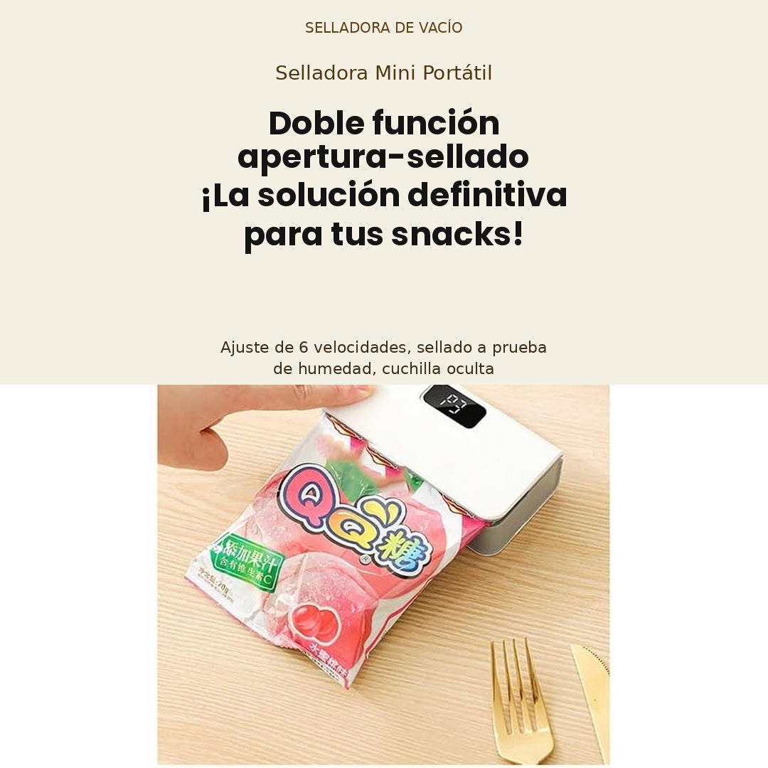 Mini sellador magnético de bolsas
