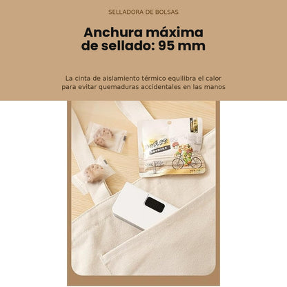 Mini sellador magnético de bolsas